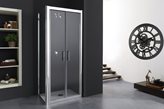 FREE - Box doccia con porta saloon e un lato fisso