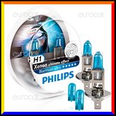 Philips Blue Vision Ultra Effetto Xenon - Kit 2 Lampadine H1 + 2 W5W