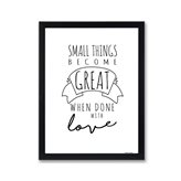 Poster con cornice Small Things