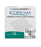 Icopiuma compresse sterili di garza idrofila 10x10