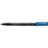 Penna a punta sintetica Lumocolor Permanent Staedtler blu media 1 mm 317-3