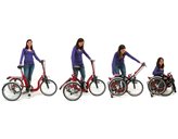 Triciclo ripiegabile per anziani e disabili Tricy - iva agevolata 4% - Colore : RAL 7016 - Antracite, Versione : Plus