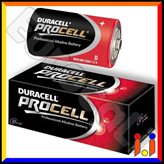Duracell Procell Alcaline Torcia D - Box 10 Batterie
