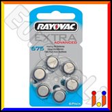 Rayovac Misura 675 - Blister 6 Batterie per Protesi Acustiche