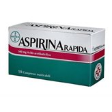 Aspirina Rapida - Trattamento di mal di testa, febbre e dolori da lievi a moderati - 10 compresse masticabili 500 mg