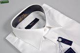Camicia cottonstir slim fit ingram bianca cotone twill Taglia 37-S