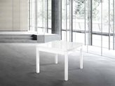 Tavolo quadrato allungabile Raffaello - Colore : Bianco lucido