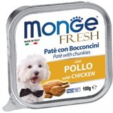 Monge Fresh Paté e Bocconcini con Pollo 100g - Peso : 100g