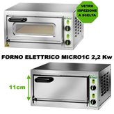 Forno pizzeria Fimar MICRO 1C elettrico 1 camera - Porta : Con vetro