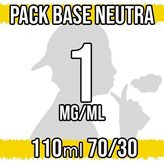Base Neutra 50VG 50PG con Nicotina 1 mg/ml - 210ml
