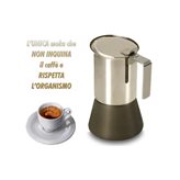 Moka Caffè Squisita agli ioni d'argento - GHA antibatterico - Scegli la capacità: : 2 tazze