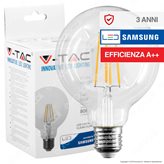 V-Tac PRO VT-286 Lampadina LED E27 6W Globo G95 Chip Samsung - SKU 294