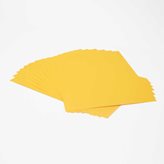 Cartoncini lisci borgione - giallo  35x50 cm 10 ff