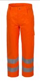 Pantalone Estivo Da Lavoro Alta Visibilita Catarifrangente Arancione CE 2 Per Lavori Stradali - Arancione, 50