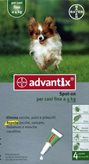 Advantix Spot On 4 pipetta per cani fino a 4 kg