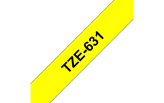 Nastro per etichettatura nero su giallo Brother TZe-631