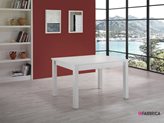 Tavolo rettangolare Extension - Colore : Bianco frassinato, Dimensione : 110 x 70 cm