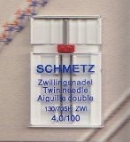 Ago Gemello Schmetz per Macchine da Cucire - Finezza Ago Gemello 4 mm : Finezza 80