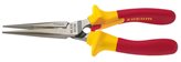 1,000 Volt insulated long half-round nose pliers - B [mm] : 18// E [mm] : 3,6// L [mm] : 200// C [mm] : 69// E1 [mm] : 9// d [mm] : 2,9// 160 kg/mm² [Ø mm] : 1,6// Cu - Ø max [mm²] : 0,7 - 3,5