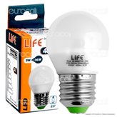 Life Serie GF Lampadina LED E27 5W MiniGlobo G45 - Colore : Bianco Naturale