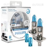 Philips White Vision Effetto Xenon - Kit 2 Lampadine H1 + 2 W5W