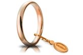 Fede Nuziale Unoaerre Comoda 3 mm Oro rosa - Misura anello : 13
