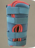 Ro+Ten - Ortho 14 - Immobilizzatore di ginocchio - Colore : Blu, Versione : Lungo