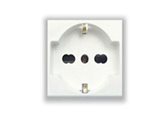 Schuko socket unel bypass universal 10/16A series Ave Banquise System 45 45B90/15TS