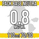 Base Neutra 70VG 30PG con Nicotina 0,8 mg/ml - 110ml