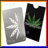 Grinder Card Formato Tessera Tritatabacco in Metallo - Amsterdam Leaf GC19