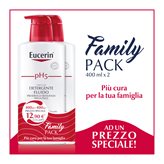 Eucerin OFFERTA FAMILY PACK Detergente Fluido pH5 2x400ml
