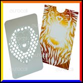 Grinder Card Formato Tessera Tritatabacco in Metallo - Leone Ruggente GC06