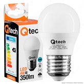 Qtech Lampadina LED E27 4W MiniGlobo G45 - Colore : Bianco Naturale