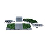 Lemax plaza system (grey, round grass) - 24 pcs