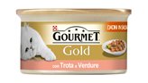 Gourmet gold dadini in salsa con trota e verdure 85 gr