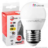 Century Harmony 95 Lampadina LED E27 6W MiniGlobo G45 CRI ≥95