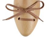 Lacci scarpe piatti cerati marrone chiaro per scarpe casual - Taglia : 120cm, Colore : MARRONE CHIARO
