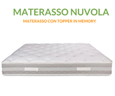 Evergreenweb Materasso con Topper in Memory h 25 cm Sfoderabile 4 Lati | Nuvola