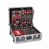 TOOL TROLLEY WITH ASSORTMENT FOR MAINTENANCE (181 PCS.) - Weight Kg : 11// LxPxH mm : 460x370x155