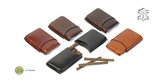 Leather cigar case for 4 half-toscano cigars - Color : Testadimoro