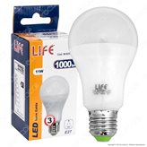 Life Serie GF Lampadina LED E27 11W Bulb A65 - Colore : Bianco Naturale