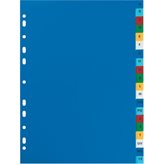 Intercalari con tacche colorate in Naturene Elba - 20 tasti alfabetici - 2017552015