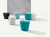 Hocker/Tisch aus Polyethylen Apple - Farbe : Azurblau