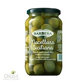 Grüne Oliven “Nocellara Siciliana” in Salzlake 560 gr