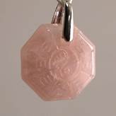 Ciondolo Unisex Yin Yang in Quarzo rosa levigato e Ag 925