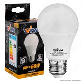 Wiva Lampadina LED E27 8W Bulb A60 - Colore : Bianco Caldo