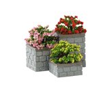Lemax flower bed boxes, set of 3