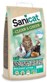 Lettiera gatto Sanicat Clean&Green in cellulosa 20 L