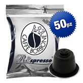 Caffè Borbone capsule Respresso compatibili Nespresso miscela NERA - conf. 50 pz