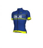 Maglia ciclismo ALE' GRAPHICS PRR SALITA blu-giallo fluo 2019 - Taglia : L